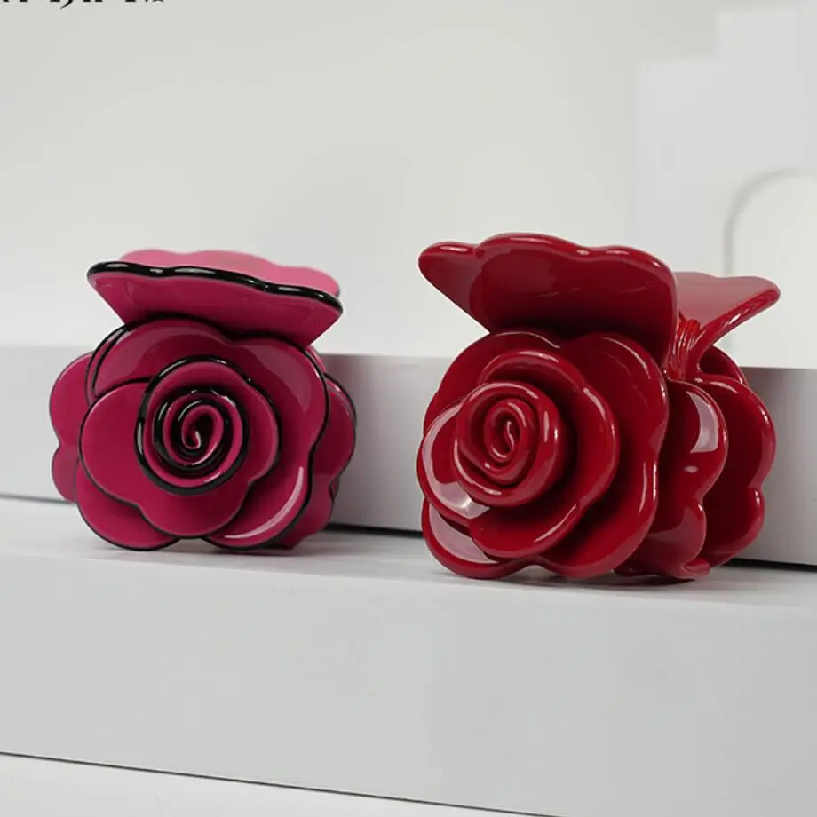 Handmade Hair Claw Clip for Women Girls Charms Flower Hair Accessory Ornament Jewelry Tiara for Office Career Christmas 250106