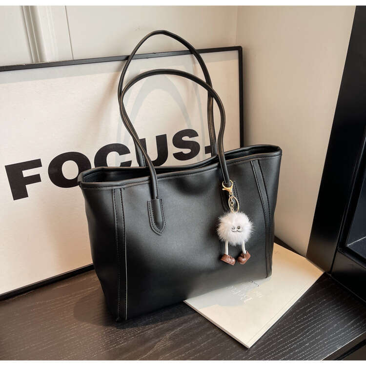 Large Capacity Commuting Niche Design, Casual Versatile, Simple And Fashionable Texture, One Shoulder Portable Tote Bags