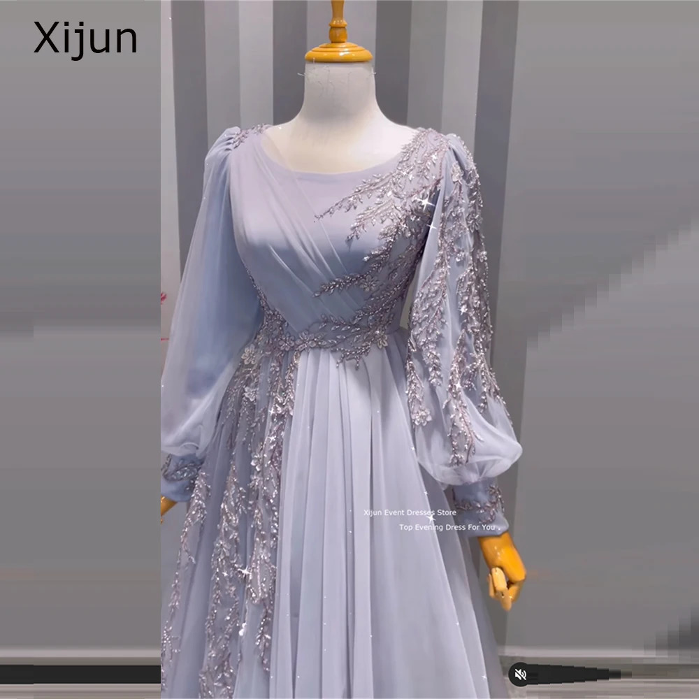Xijin Modest Prom Dress Morocco Kaftan Evening Dress Dubai Womens Long Party Dress Saudi Arabia Prom Dress Customization 250103
