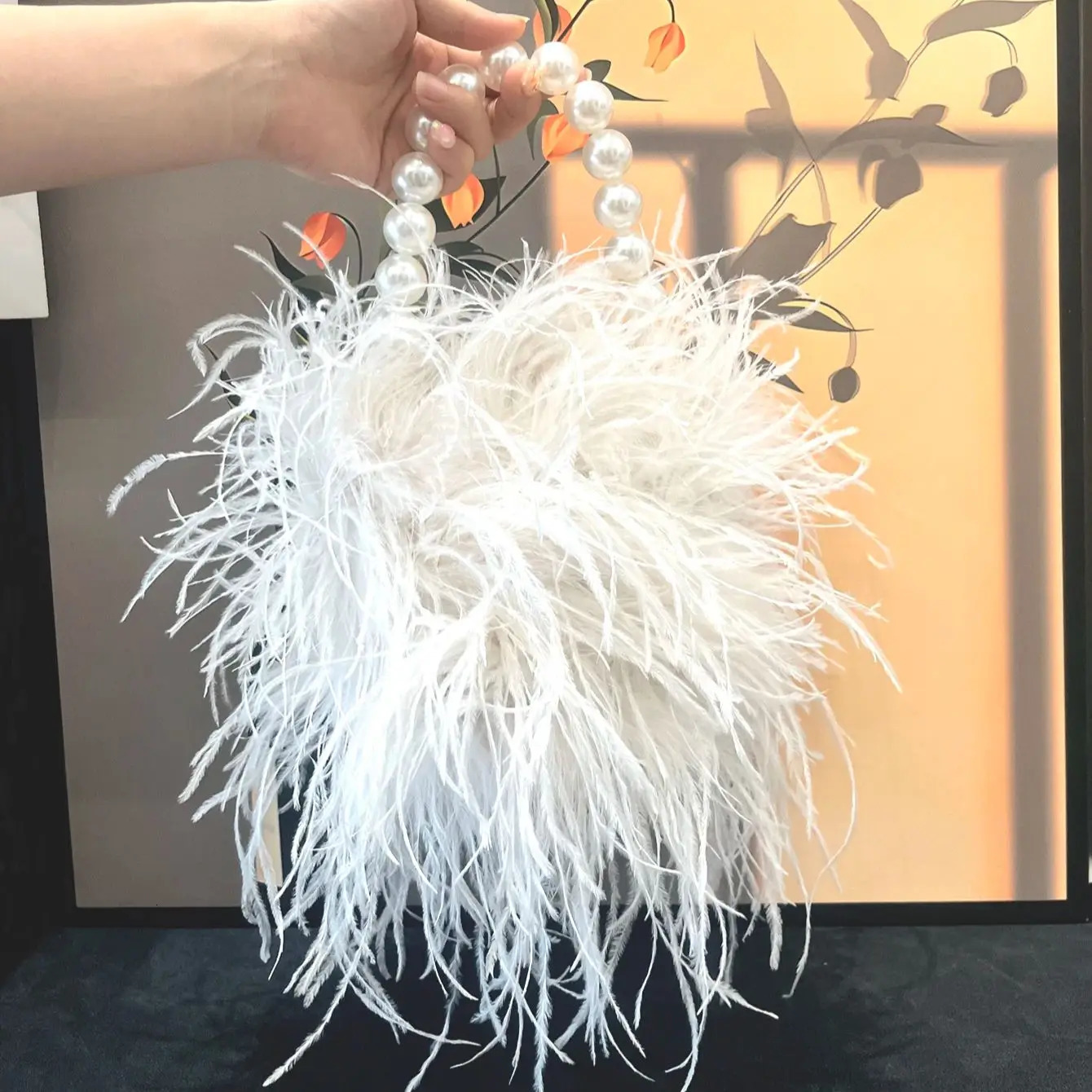 Furry Evening Clutch Bag Purses and Handbag er Shoulder Bag Fluffy Furry Clutch Bag Dinner Wedding 250103