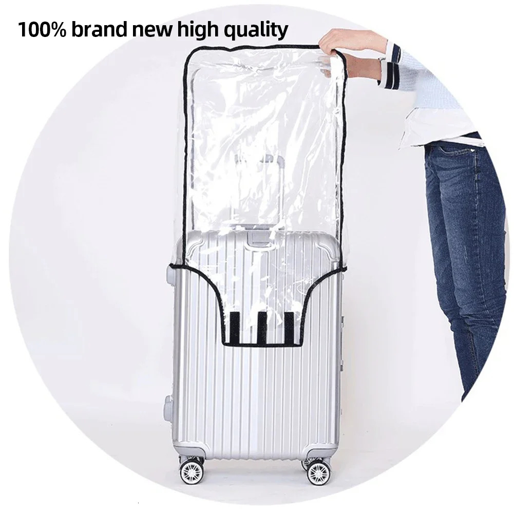 20-30inch Full Transparent Luggage Protector Cover Waterproof Suitcase Protector Cover Dustproof Rolling Luggage Suitcase Cover 250103