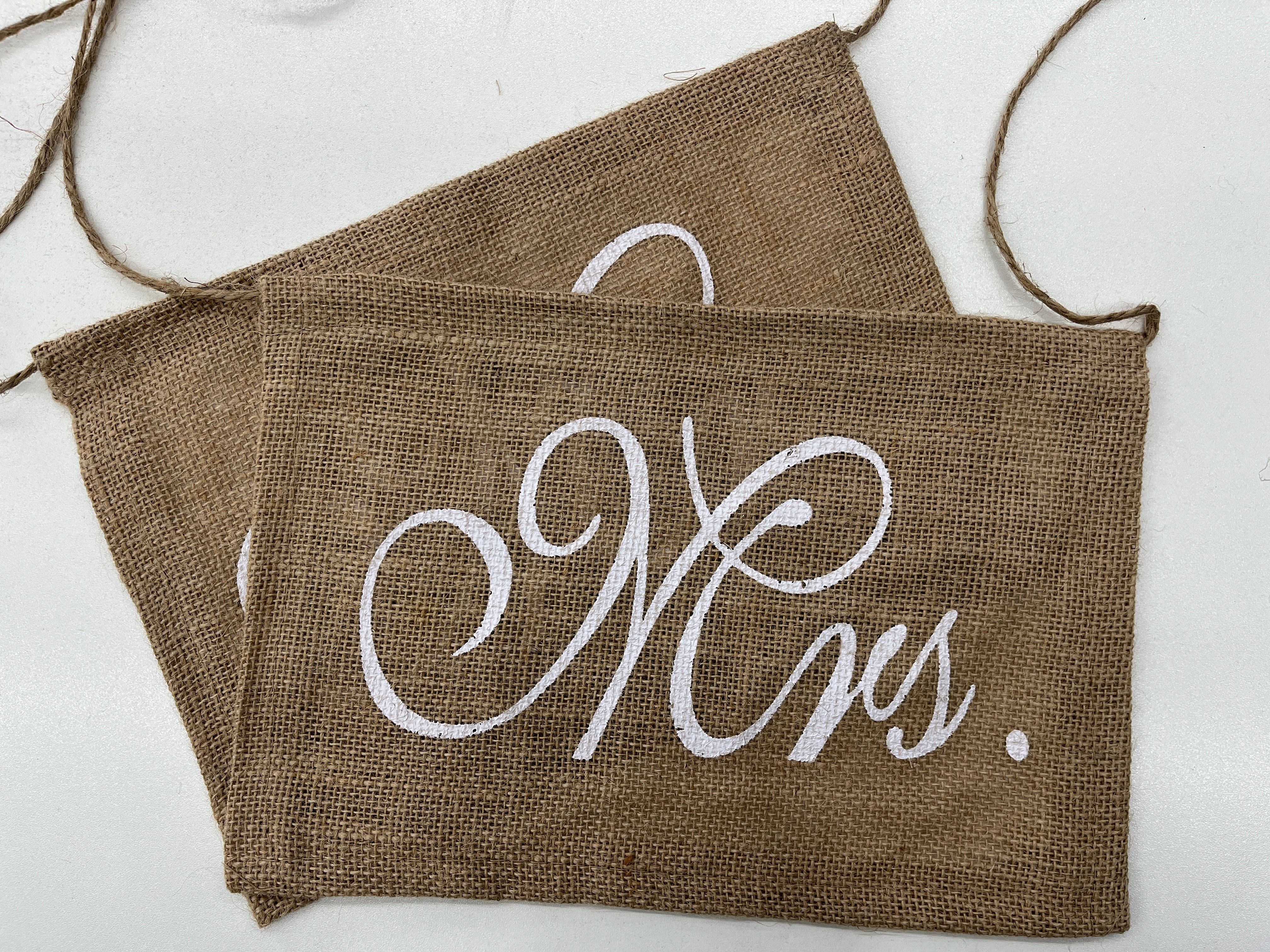 Personalized Square Flag with 'Mr. & Mrs.' Design for Couples