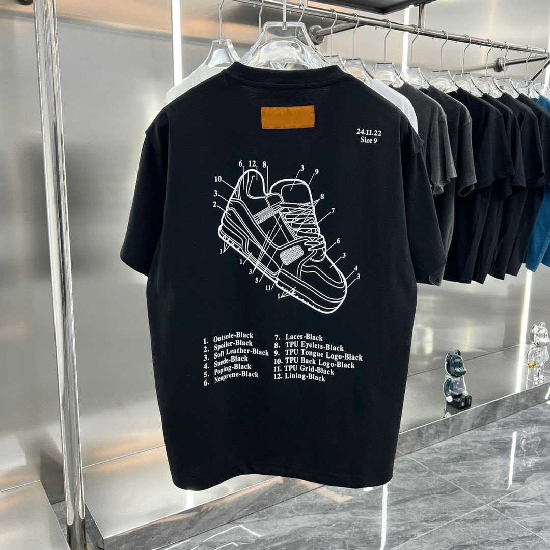 2024 Summer paris Mens T-Shirts designer tee luxury flocking letter tshirt t shirt Classic fashion green womens short Sleeve casual cotton t-shirt tops