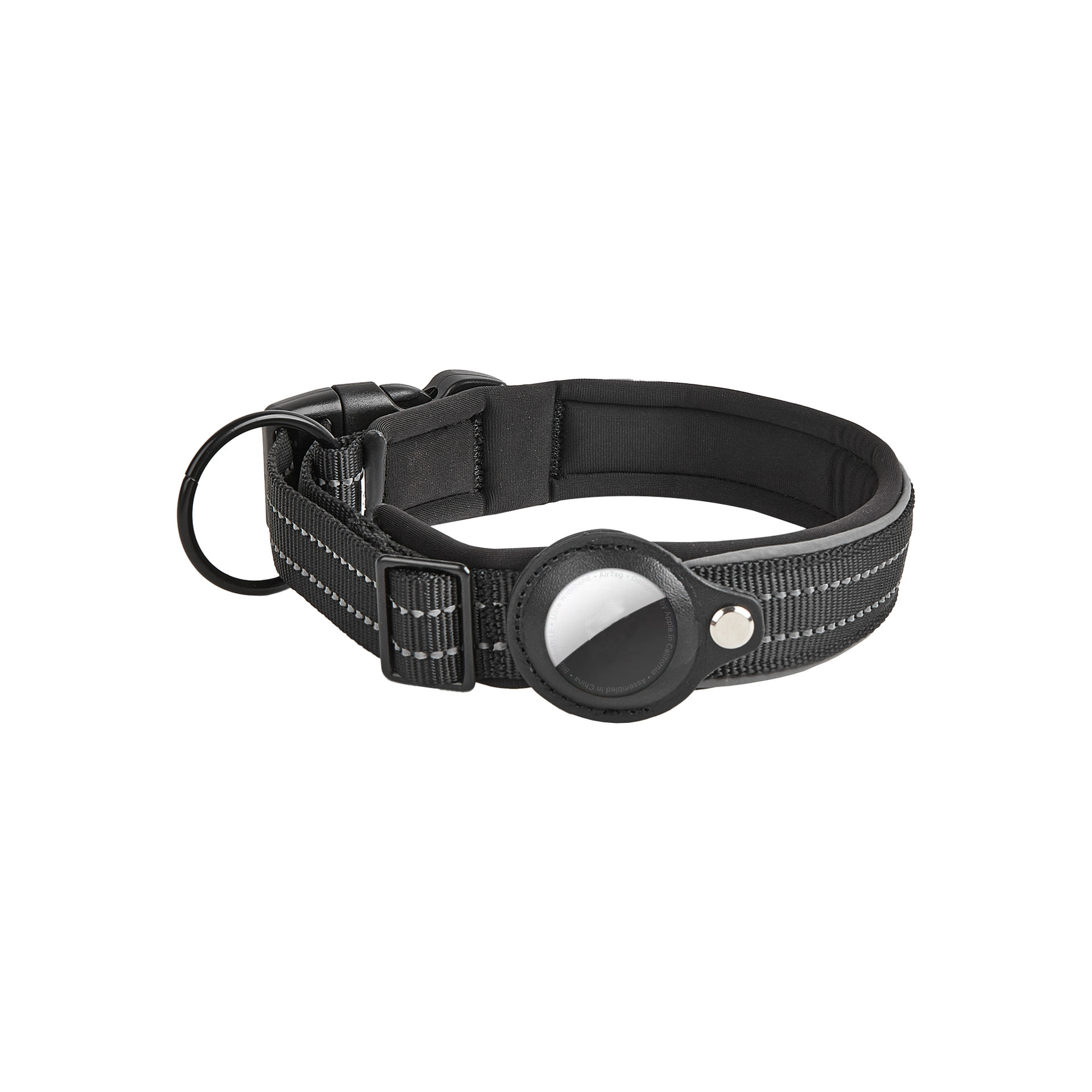 Dog Collars Factory Custom Protective leather Case Nylon Pet Collar Anti Lost Adjustable Necklace Reflective band For Positioning Training H250219SEVY