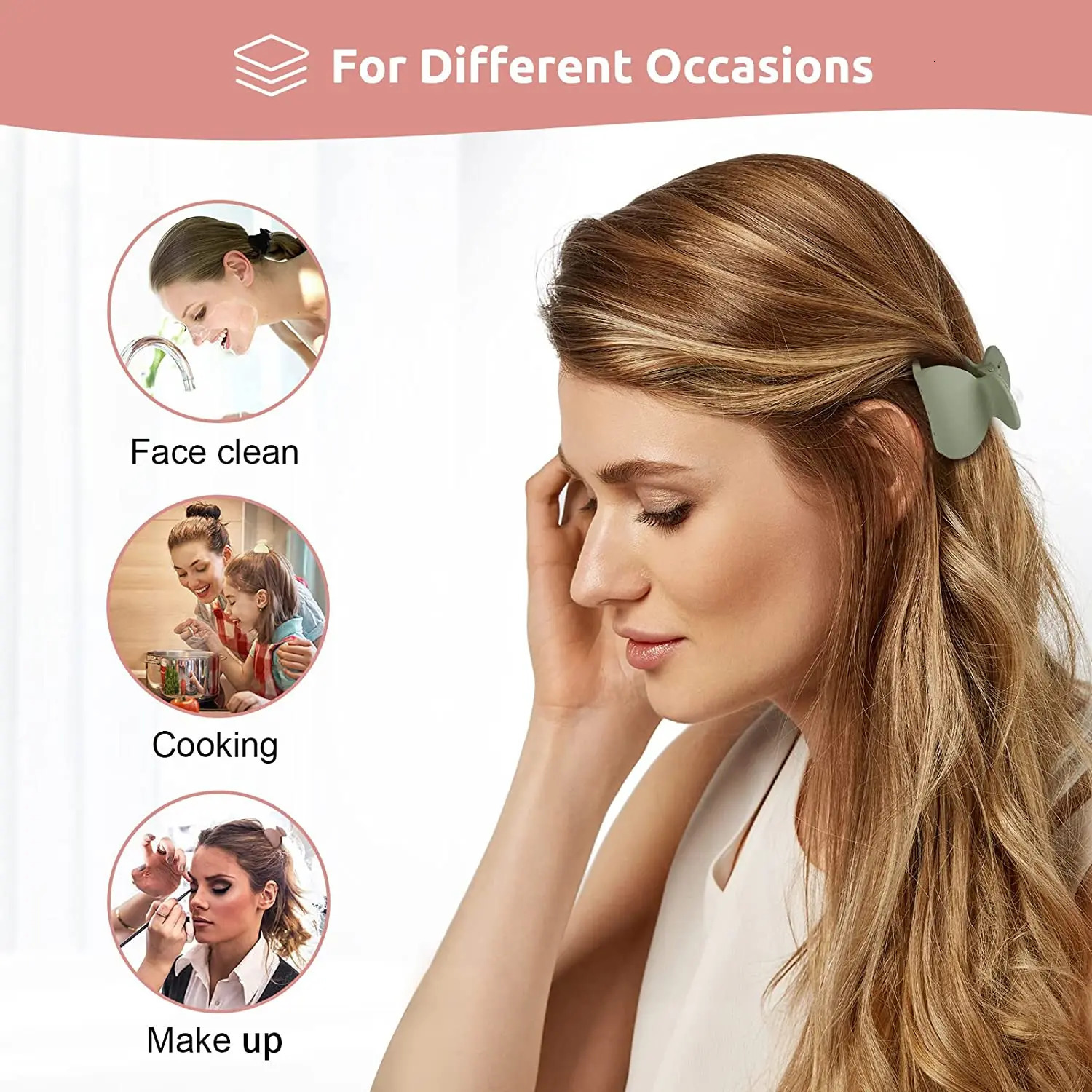 Small Hair Claw Clips for Women Hair Claw Clips Thin Fine Short 1.5 Inch Lolalet Cute Medium Size Acrylic No 12 Pack 250106