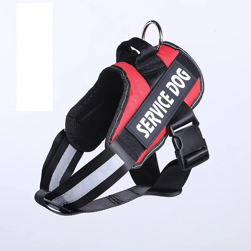 Small and medium-sized reflective dog vest service dog harness big dog collar soft vest patch 250103