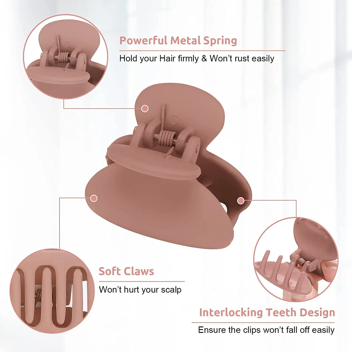 Small Hair Claw Clips for Women Hair Claw Clips Thin Fine Short 1.5 Inch Lolalet Cute Medium Size Acrylic No 12 Pack 250106