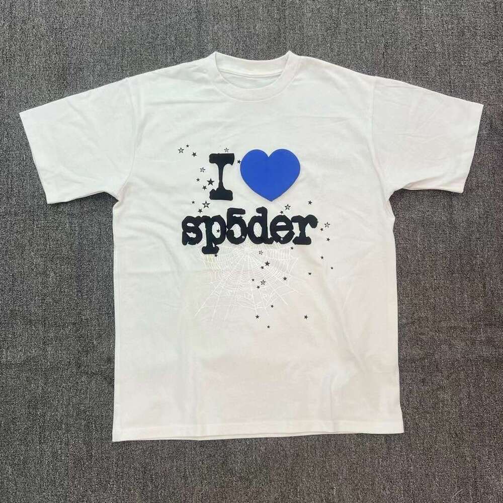 New Hip Hop Brand 555555 Foam Letter Love Round Neck Short Sleeve T-shirt for Men and Women