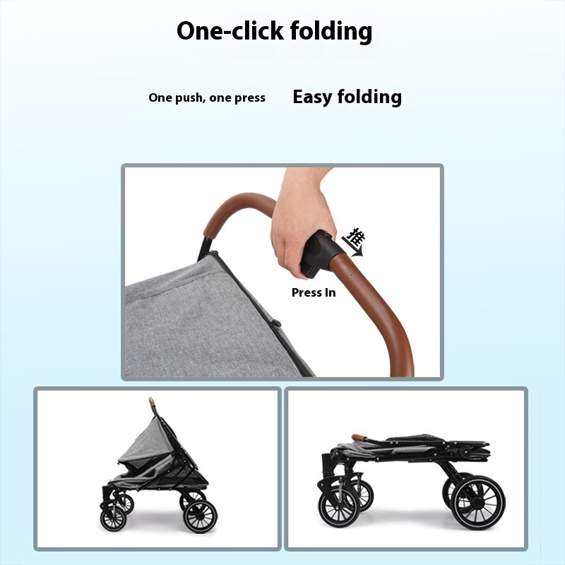 Foldable Large Pet Stroller for Elderly and Disabled Dogs and Cats