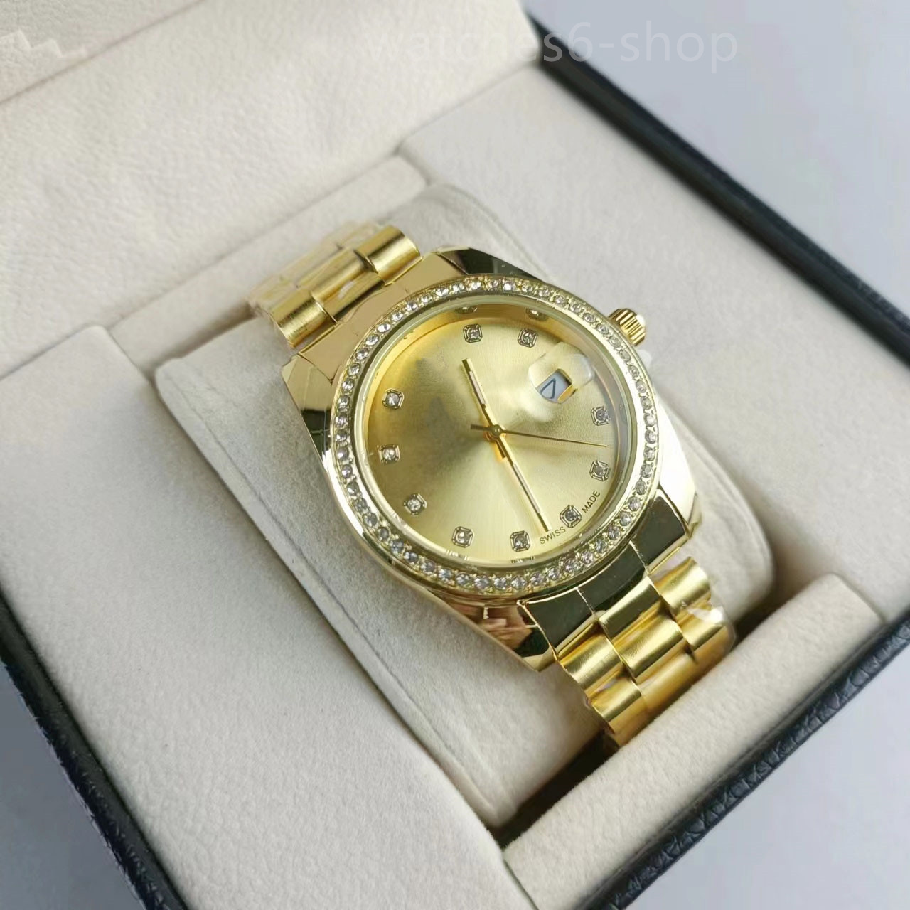 2025 Fashion Brand Quartz Luxury Designer Classic Roman Numerals Calendar Dial Full Sliver Stainless Steel Orologio Ladies Wrist watches With Box