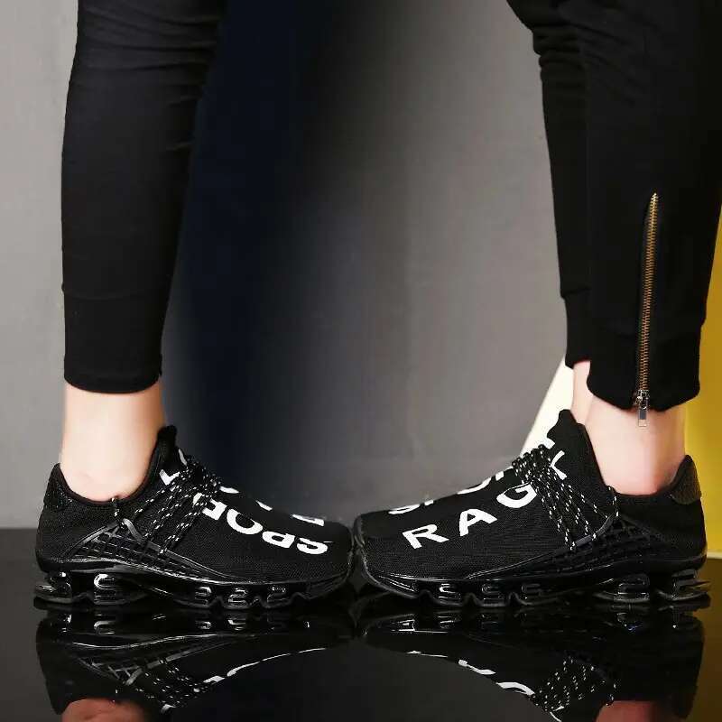 Large Size Summer Damping Wo men's Run ning Men Sport Sneakers Woman Sports Shoes Women Black Red Kids Trai ners Gym GME-1839