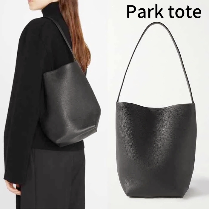 2size Large row park tote Bag Designer bucket bag luxury Womens mens city clucth Handbag Shoulder Bag Black white Grey leather Purse Cross body Drawstring shop bags