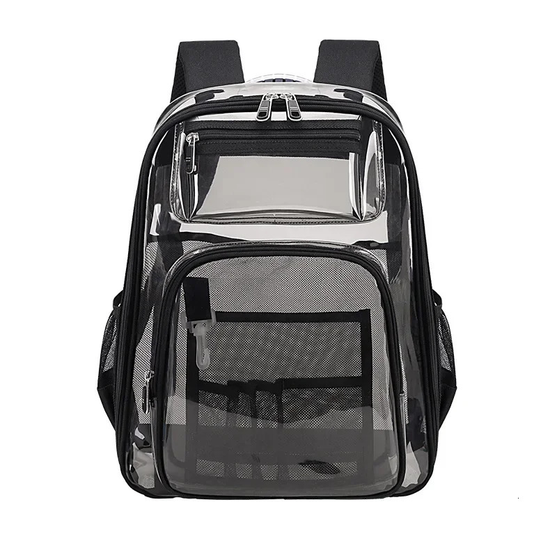 Fahion Transparent Backpack Large Capacity Students Schoolbag Thickened TPU Waterproof Beach Travel Backpacks Kawaii School Bag 250102