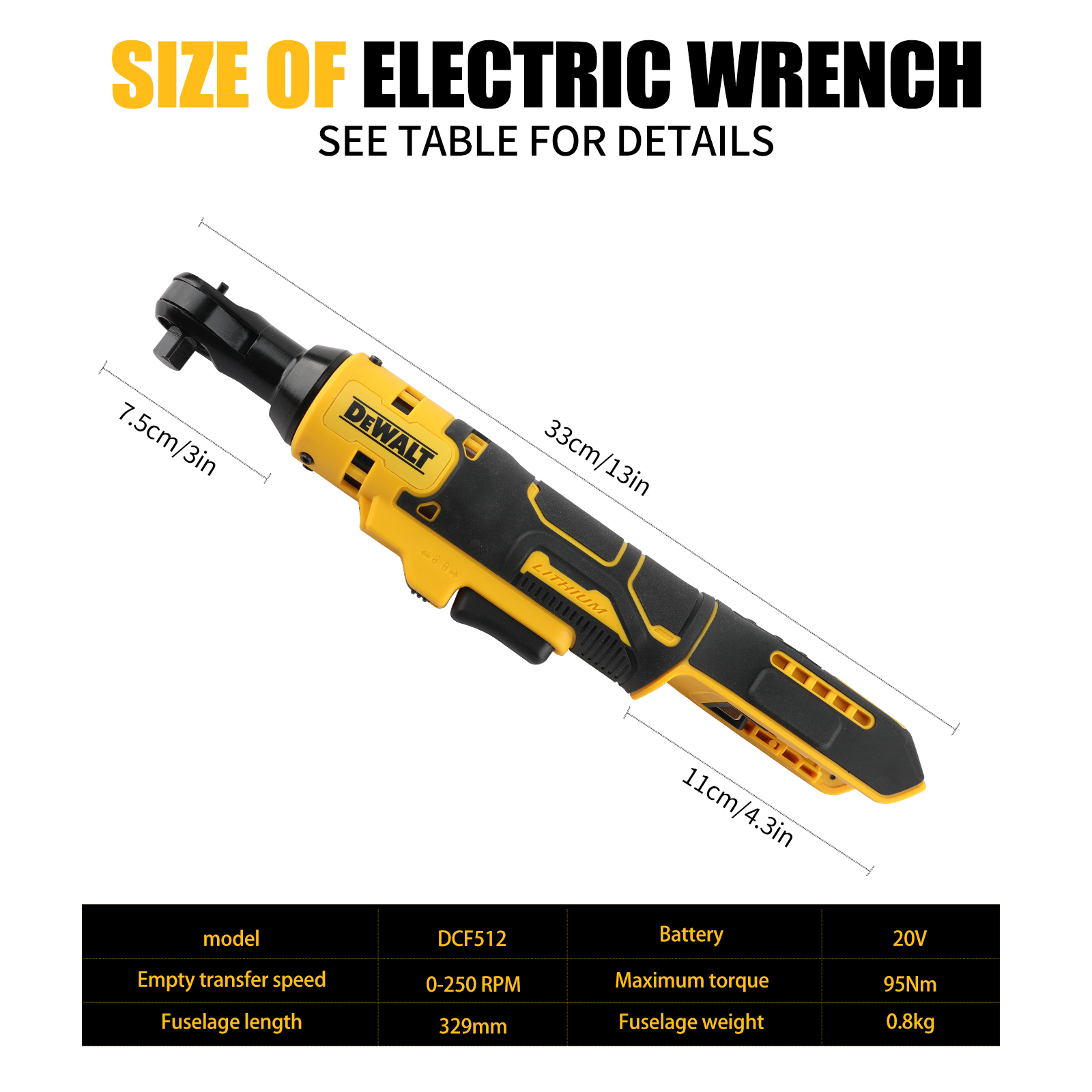 DEWALT DCF512 1/2 Brushless Cordless Ratchet Wrench Power ATOMIC Compact Engineered Variable Speed Control Tool(Tool Only)