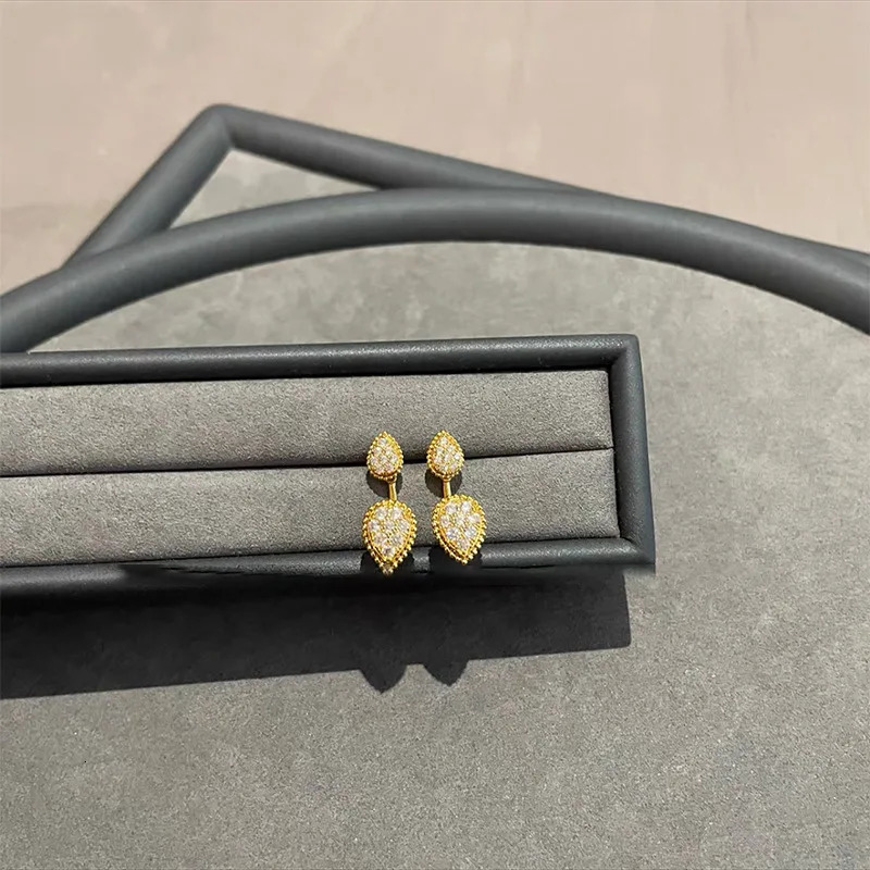 925 silver original gold plating water drop necklace Earrings bracelet Ring woman Fashion radiant jewelry Set 250102