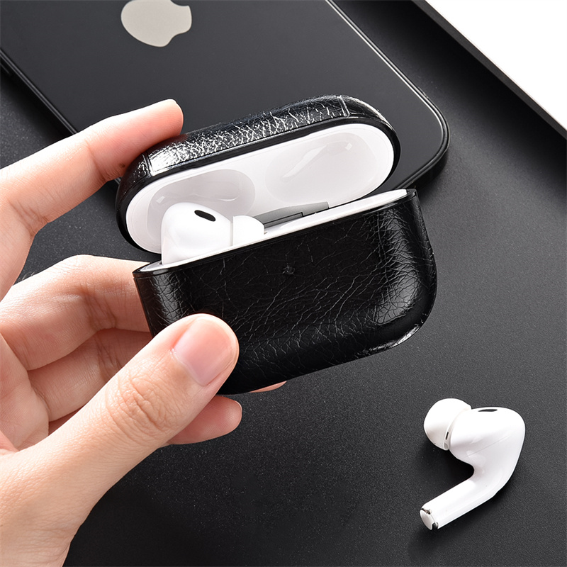 For Airpods Pro 2 Case Leather Business Wireless Headphone Cover For Apple Airpods 3 Pro USB C 2nd 3rd Generation Earphone Shell