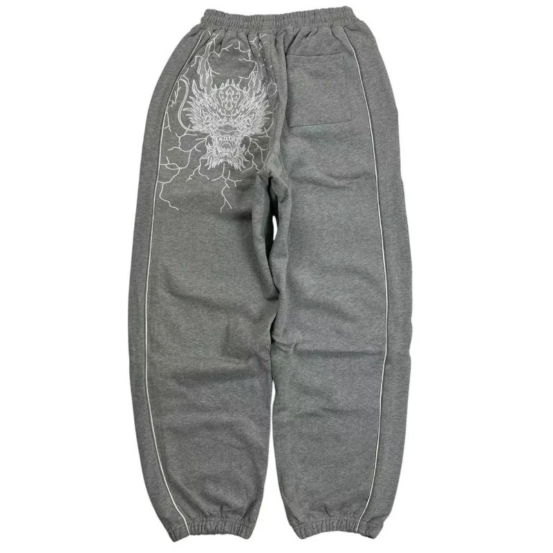 Y2k European and American retro dragon embryo mens underwear hip-hop trend fashionable straight pants casual loose underwear 250103