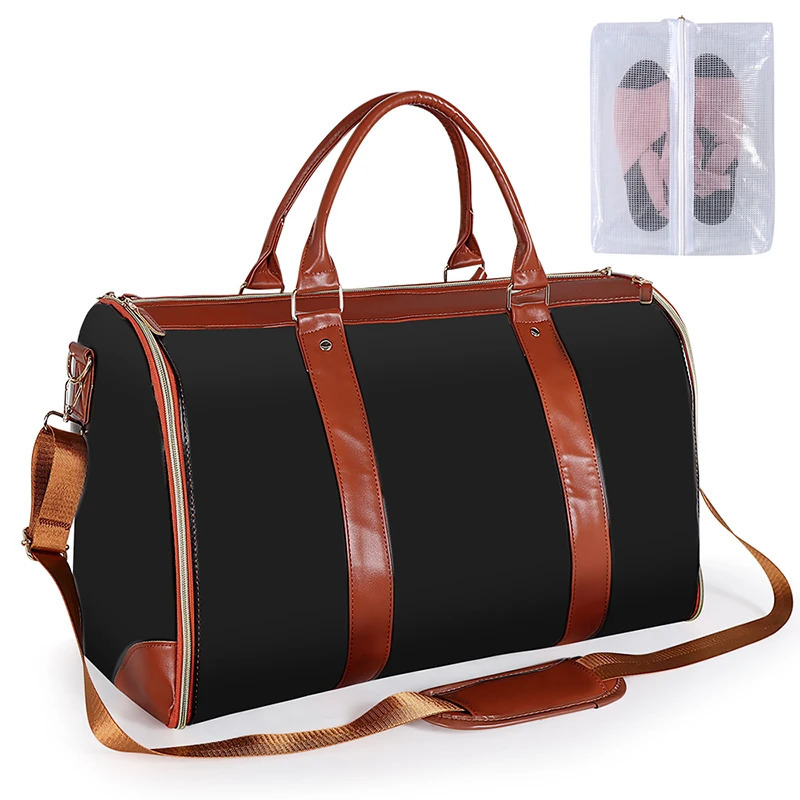 2024 Fashion Large PU Folding Suit Storage Bag Women High Capacity Luggage Handbag Travel Sport Outdoor Multi Function Organizer 241226