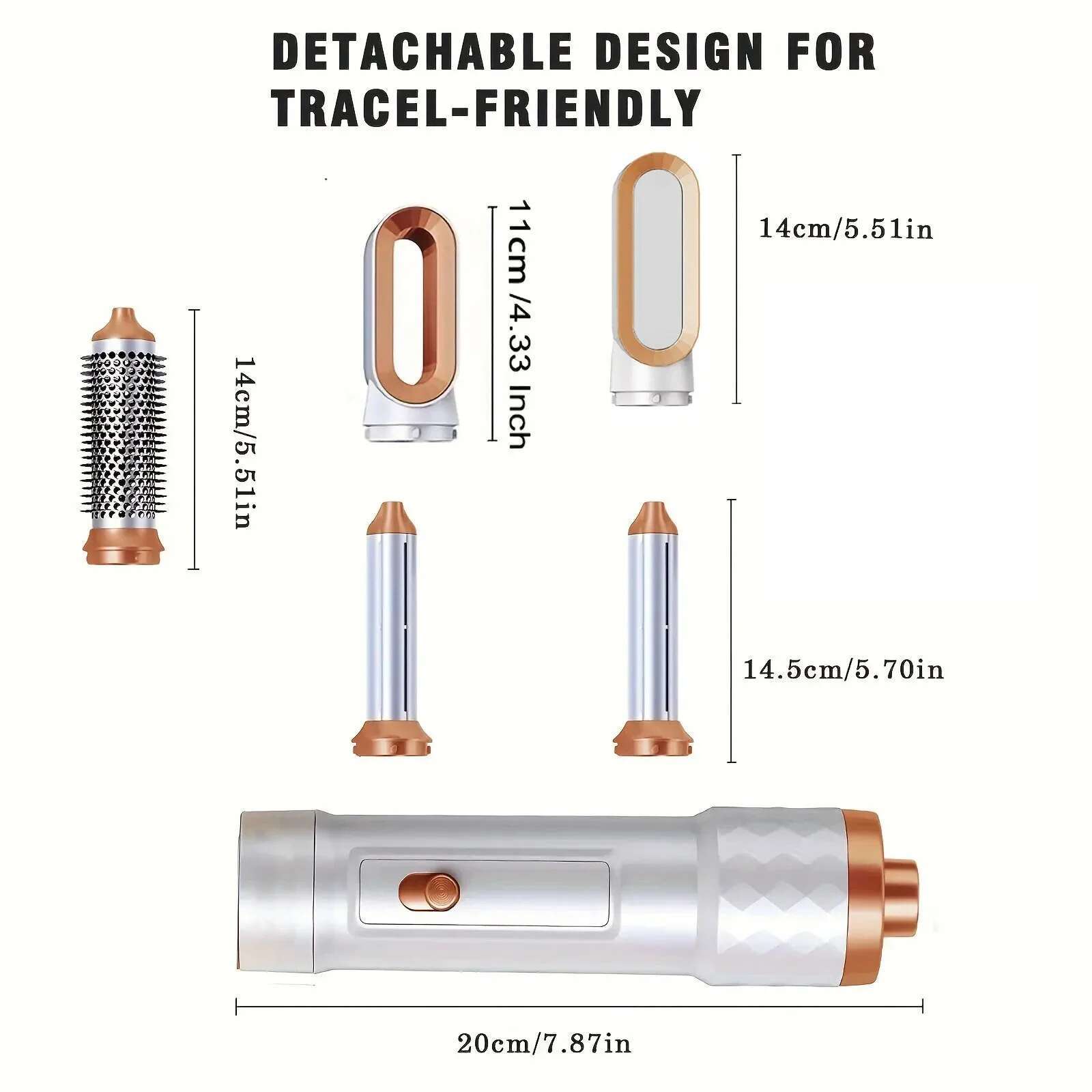 Dryer 5 in 1 Multi-function Hot air comb set Professional curg iron Hair straightener Styg tool