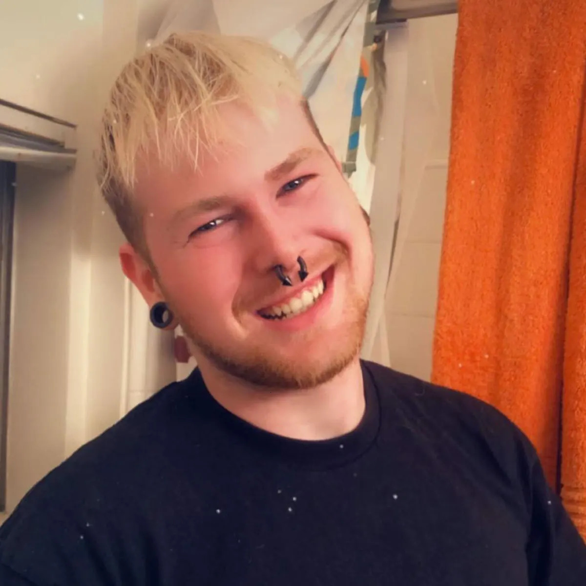 Septum Stretching Kit Steel Horseshoe Gauges Piercing Kit for Men 250103