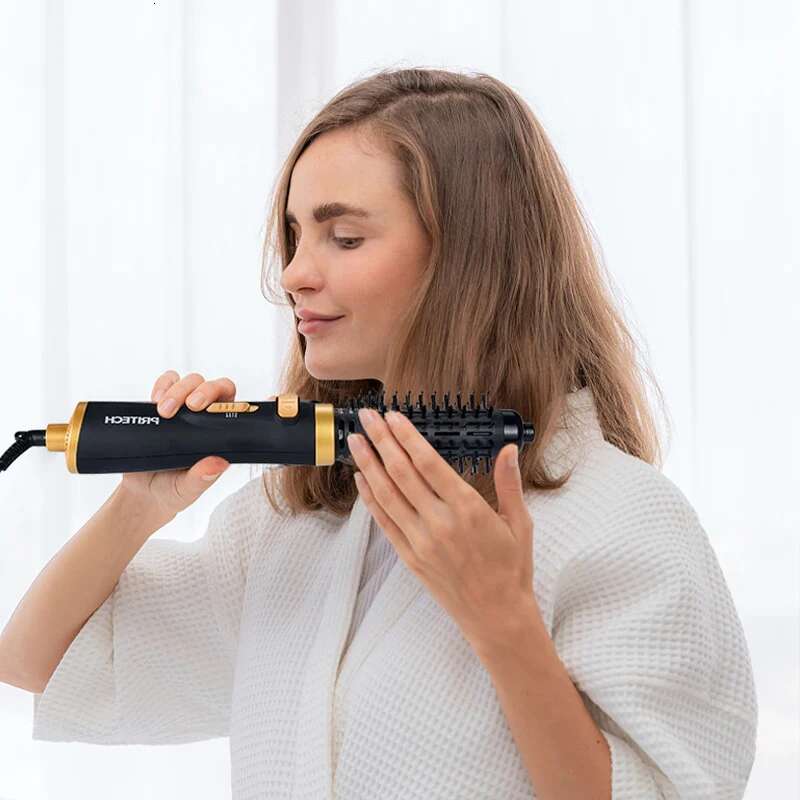 Youpin Pritech Hot Wind Combed Rotating Electric Curg Stick Roll Straight Two -use Fluffy 900W Hair Dryer