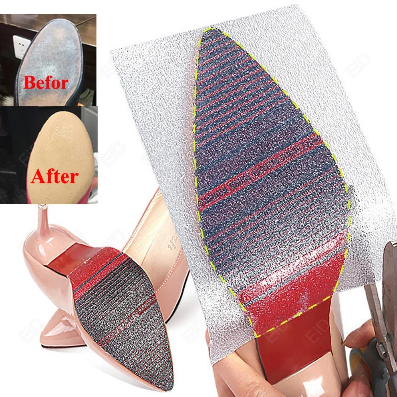 50cm Shoes Sole Protector Sticker for ner High Heels SelfAdhesive Ground Grip Shoe Protective Bottoms Outsole Insoles 250106
