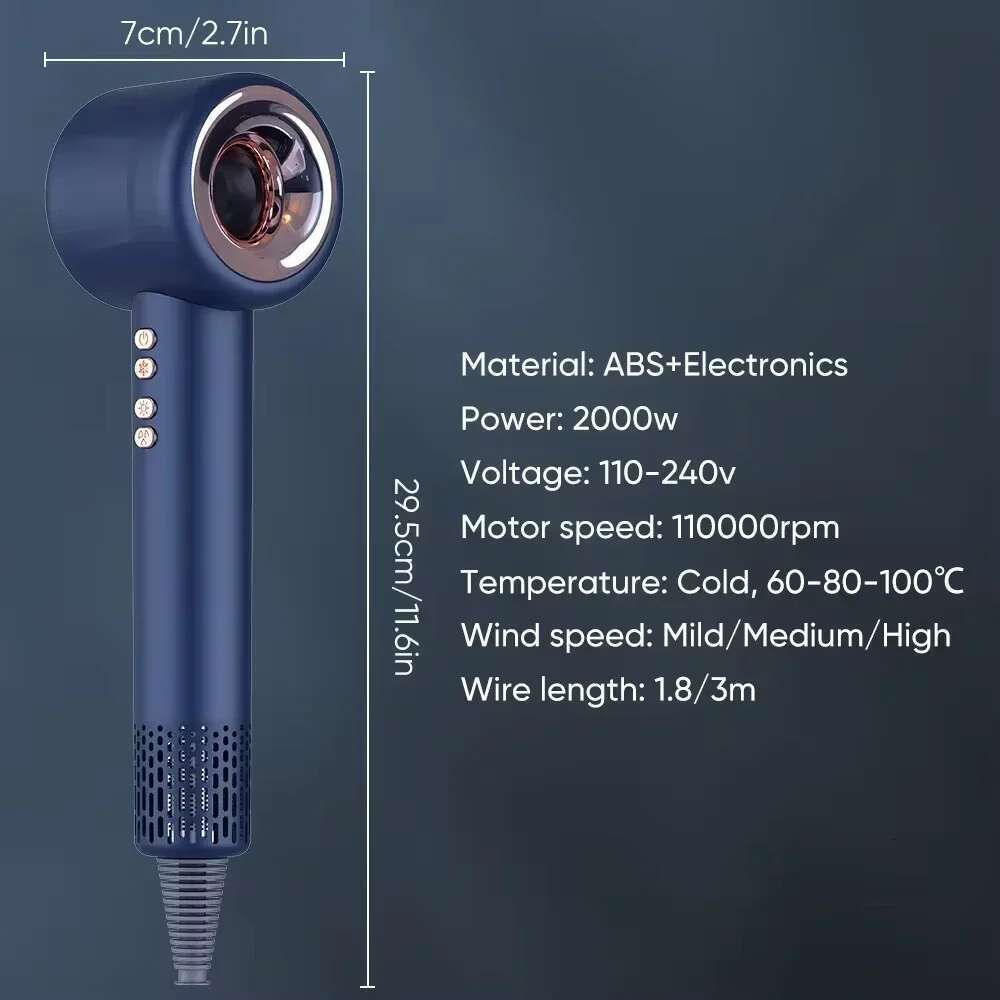 Super Leafless Personal Care Styg Hairdressing Tools Constant Negative Ion Electric Hair Dryer