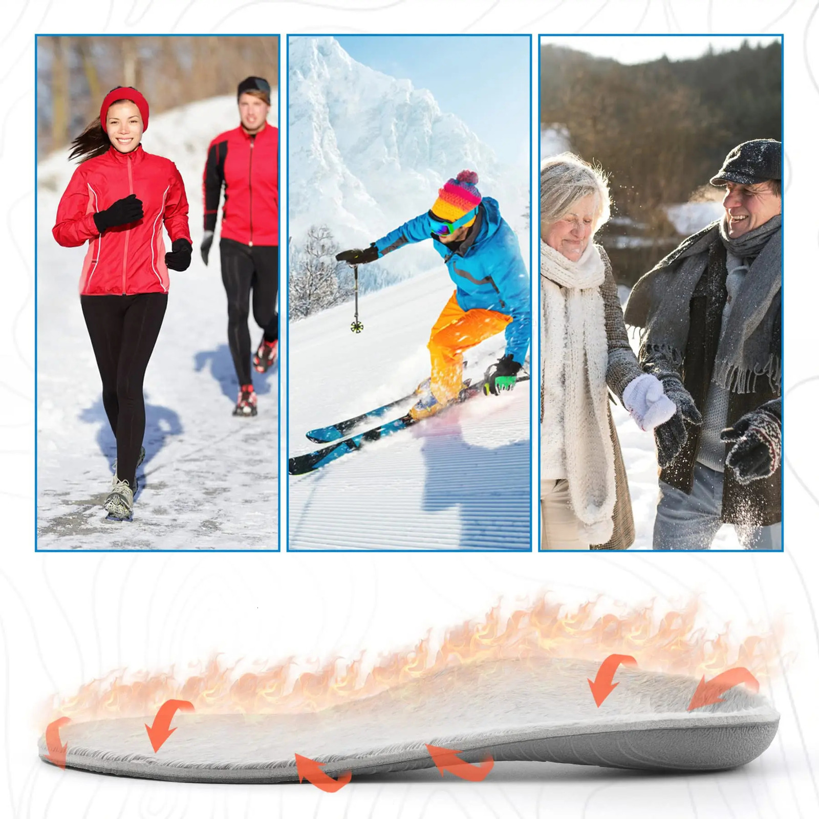 Arch Support Plantar Fasciitis Insoles Cushioned Winter Warm Cozy Fluffy Pads Men Women Heel Pain Work Boot Shoe Inserts 250106