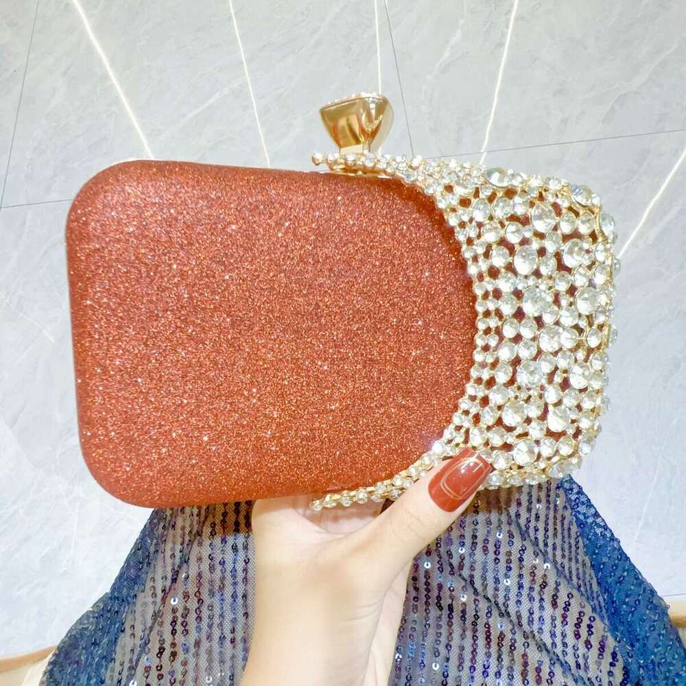 New Cross-Border High-End Handbag With Dia Inlay, Single Shoulder Diagonal Cross Bag, Wedding Banquet Cheongsam And Dinner Bags