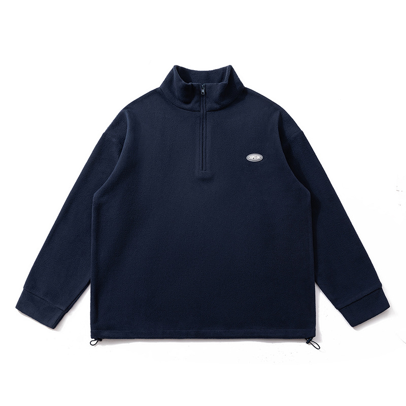 JQ01052 Autumn new simple stand collar sweater men's trendy brand loose casual versatile tops