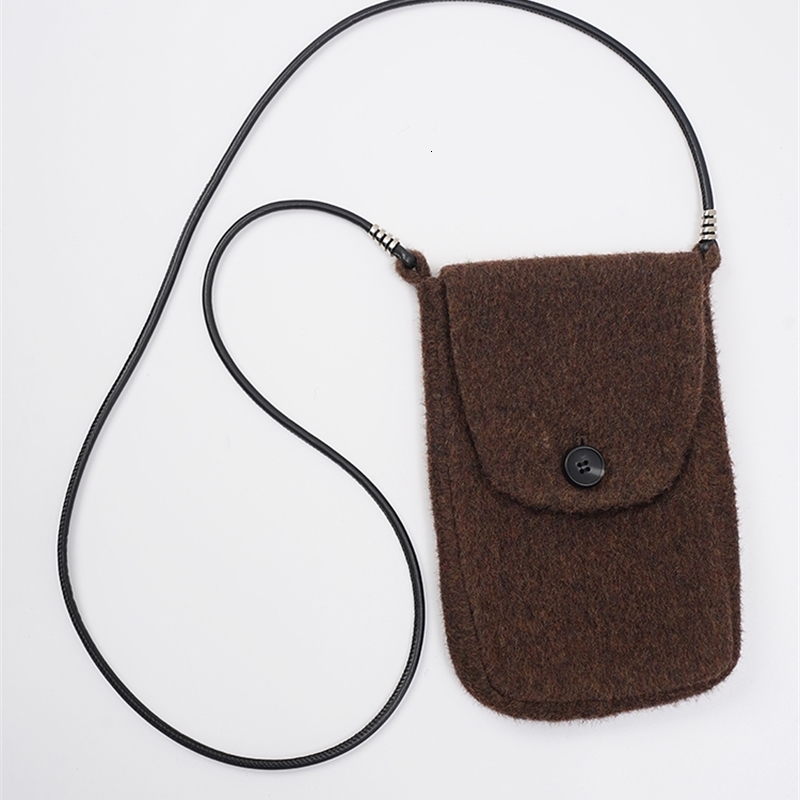 EAM Brown Big Size Thick With Bag Woolen Coat Sand Collar Long Sleeve Women Jacket Fashion Autumn Winter CPG2032 241217