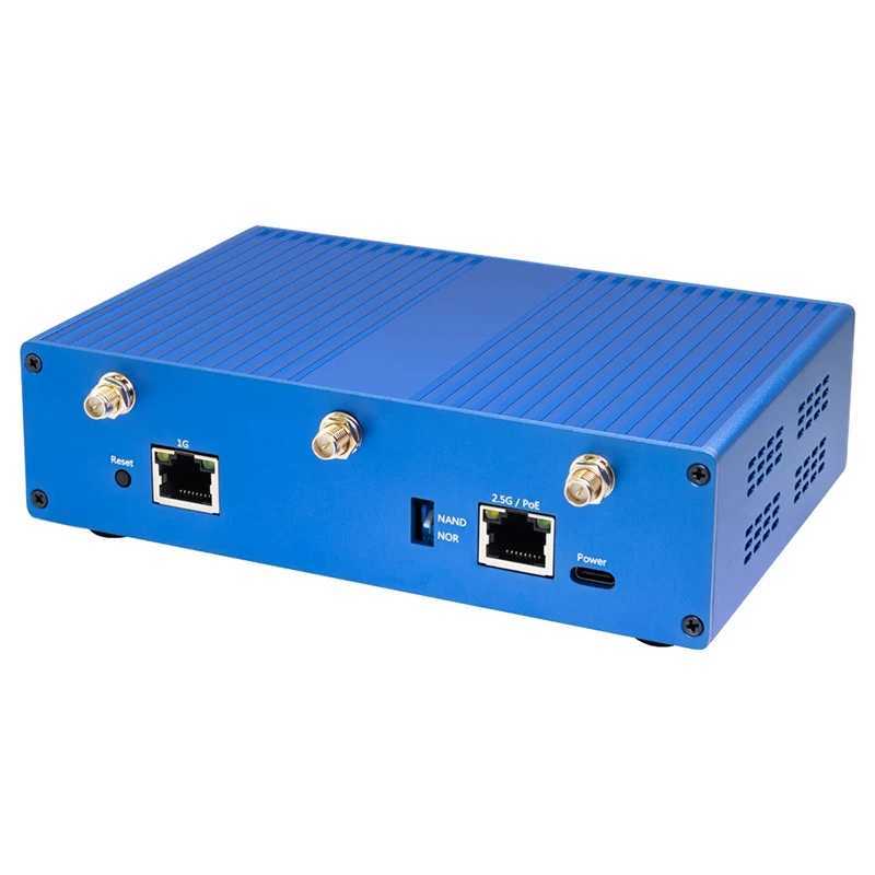 Routers Banana Pi OpenWrt One MediaTek MT7981B 1GB DDR4 2.5GbE RJ45 and Gigabit Ethernet RJ45 256 MiB SPI NAND Smart Router+Chassis Power Supply Q2501