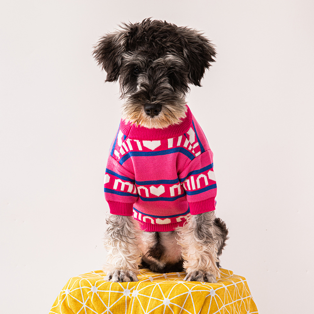 Fashion Luxury Dog Sweater Heavy Warm High Quality Pet Clothing Designer Dog Clothes