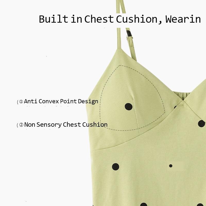 Three Piece Set Of Spring And Autumn Sleepwear With Chest Cushion Womens Long Sleeved Pure Cotton Pull-out Home Clothes