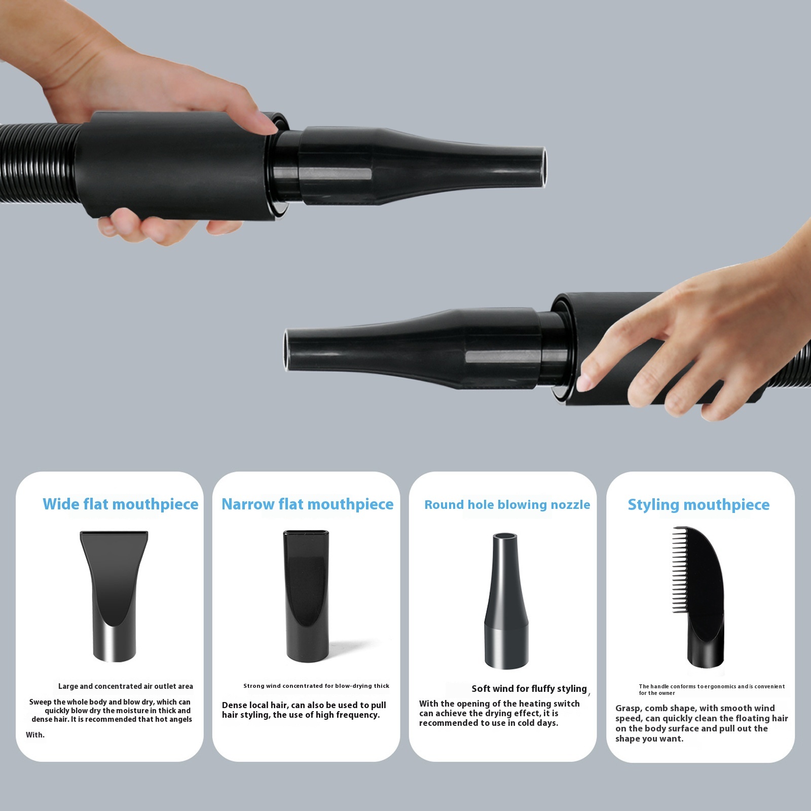 Large Pet Blow Dryer with Quiet Operation for Elderly and Disabled Pets