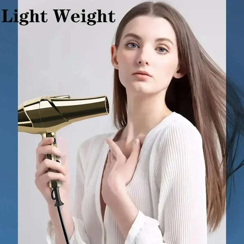 Professional Hair 2200W Powerful Wind 6 Gears Low Noise Blower High Speeds Strong Winds Negative Ions Blow Dryer for Salon