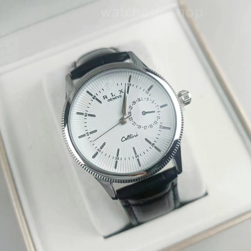 Luxury Watch For Men Leather Sports Military Man Watch Waterproof Luminous Chronograph Date Quartz Men's Watches Reloj