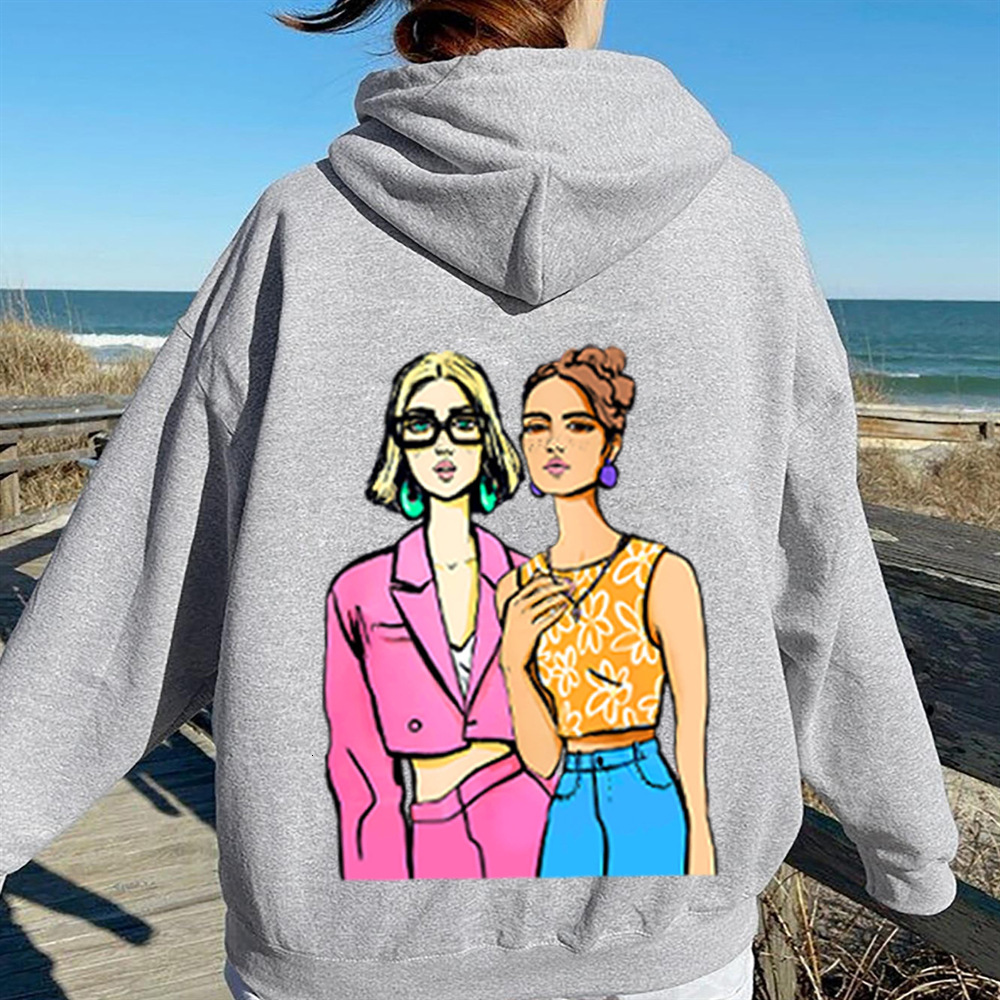 Sportswear Dropped Shoulder Sleeve Sweatshirt Fashion Hoodie XS to 5XL