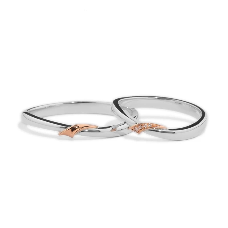 Pure 18K/14K/10K Gold PT950 Platinum Diamond Couple Rings ious Wedding/Engagement Gift 250103