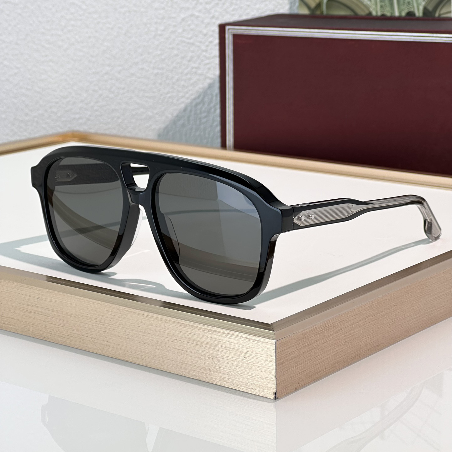 Sunglasses For Men Women Fashion LEONARD Summer Designer Stylish High Street Catwalk Style Anti-Ultraviolet UV400 Plate Square Full Frame Glasses Random Box