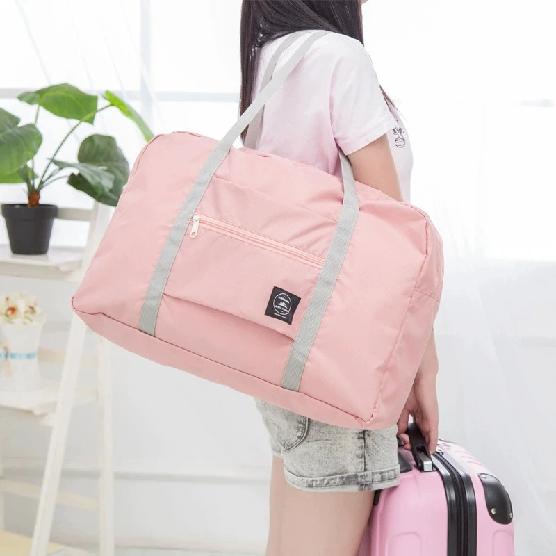 Foldable Travel Bags Nylon Large Capacity Bag Luggage WaterProof Handbag Men Storage Clothes Packaging Organizer 241226