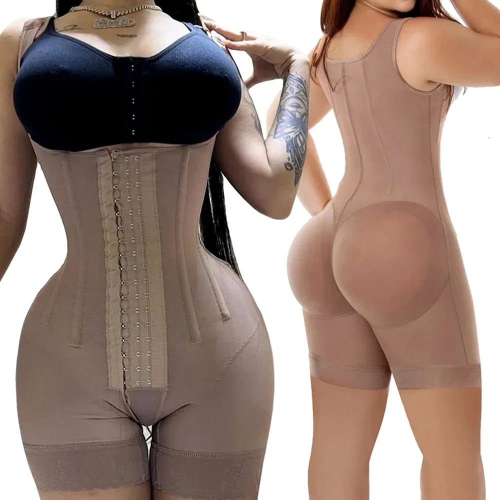 Fajas Colombianas Post Liposuction Reductoras Postpartum Girdle Stage 2 BBL Tummy Tucker Full Body Sculpting Shapewear 250103