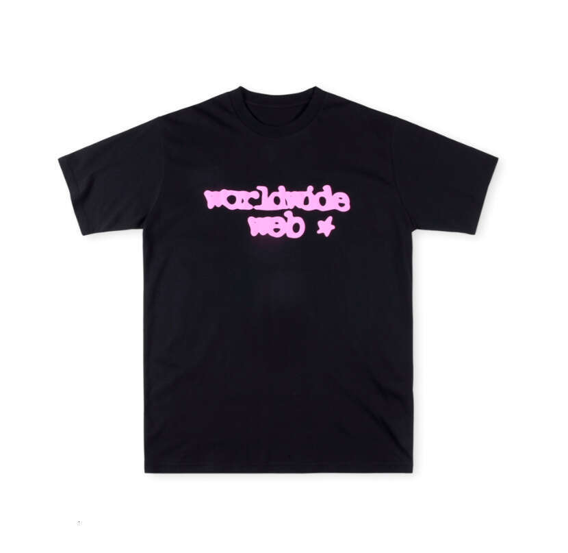 New Hip Hop Brand 555555 Foam Letter Love Round Neck Short Sleeve T-shirt for Men and Women