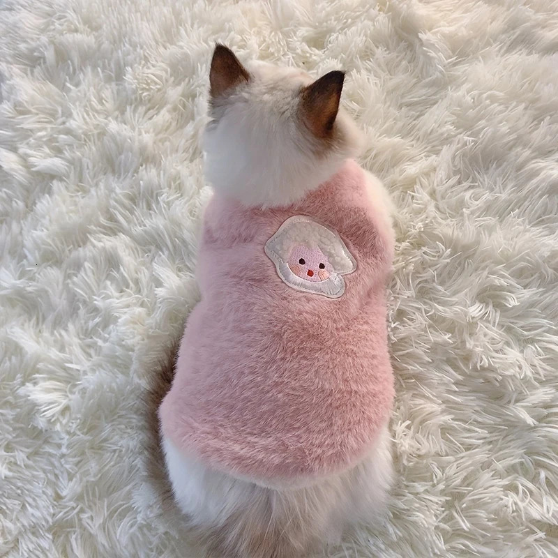 Cats Accessories Pets Warm Kittens Clothes for Winter Kitten Small Kitten Stuff Apparels Cooling Clothing Dogs Sweater Vests 250106