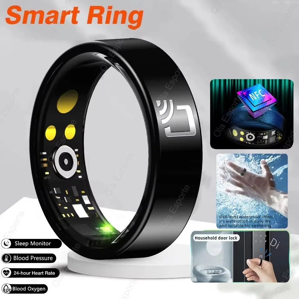 NFC Smart Ring 2025 5ATM Waterproof For Smartring Men Women 24H Health Monitor Gesture Control Multi-sport Function 250106