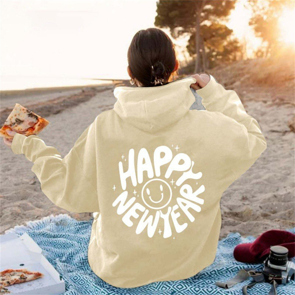 Letter Back Printed Sweatshirt Spring Autumn Men's And Women's Long Sleeved Versatile Casual Top Hooded Sweatshirt