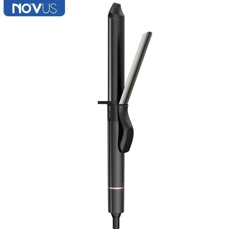 NOVUS 25mm Ceramic Curler LED Digital Temperature Display Curg Iron Roller Curls Wand Waver Hair Styg Tool