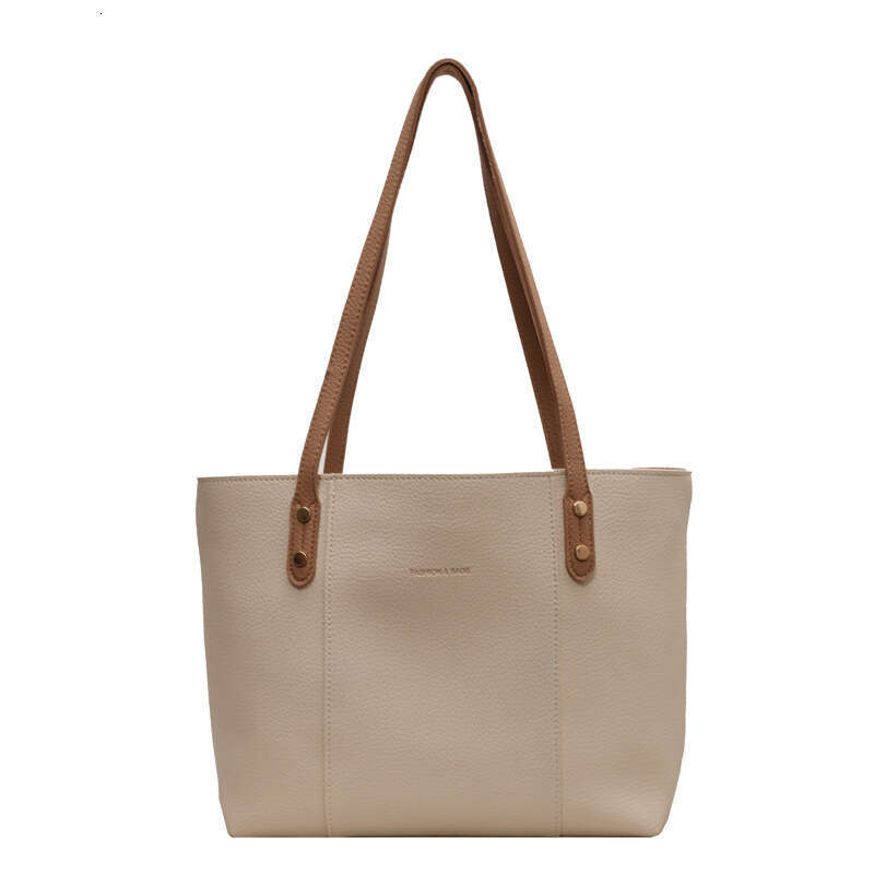 Large Capacity Women's Autumn And Winter Versatile New Casual Simple Shoulder Bag, Textured For Class Commuting Tote Bags