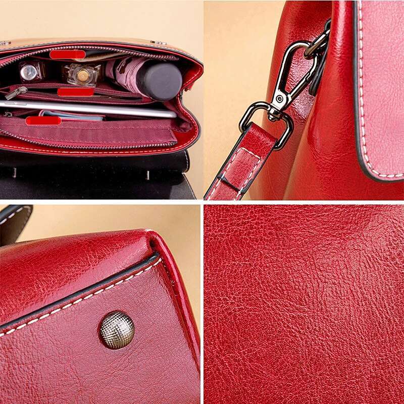 Toptrends Vintage Cow Genuine Leather Shoulder Bags For Women 2025 Designer Crossbody Purses Satchel Tote Ladies Handbags