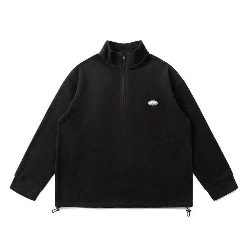 JQ01052 Autumn new simple stand collar sweater men's trendy brand loose casual versatile tops